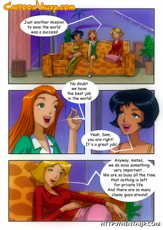 Totally Spies Hentai - Totally Spies Porn Comics â€“ Sam and Alex enjoy treesome sex â€“ Totally Spies  Hentai